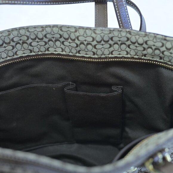 Coach Signature Soho Canvas Leather Trim Gold Studded  K0771-F11532 - Picture 5 of 6
